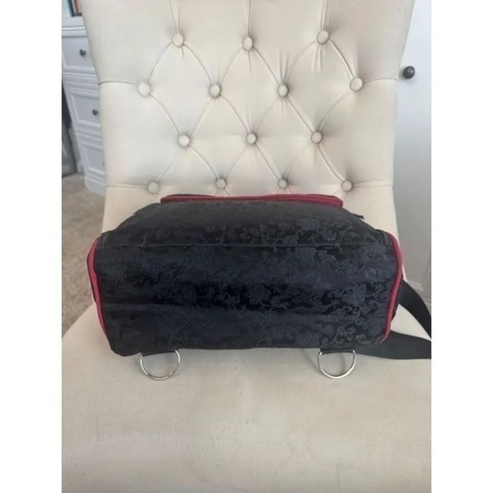 Petunia Pickle Bottom Black Jacquard Diaper Bag Messenger‎ Bag